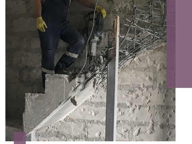 Демонтаж металлических и бетонных лестниц в Касимах