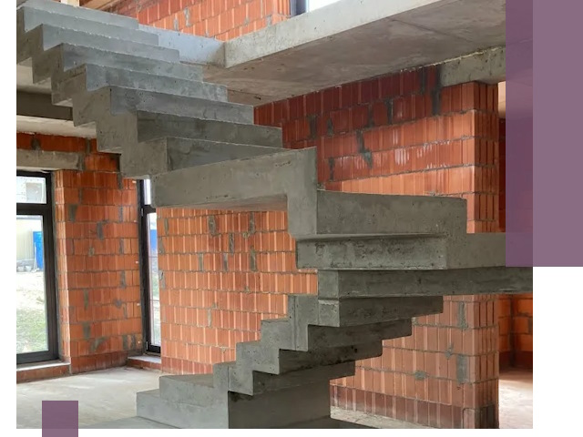 Изготовление бетонных лестниц под ключ в Касимах