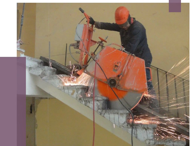 Демонтаж бетонных лестниц в Касимах от 4893 руб. за м2 | ПРОЛЁТ-Ксм