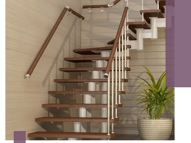 Изготовление модульных лестниц под ключ в Касимах