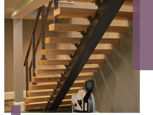 Лестницы на монокосоурах под ключ в Касимах - изготовление и монтаж