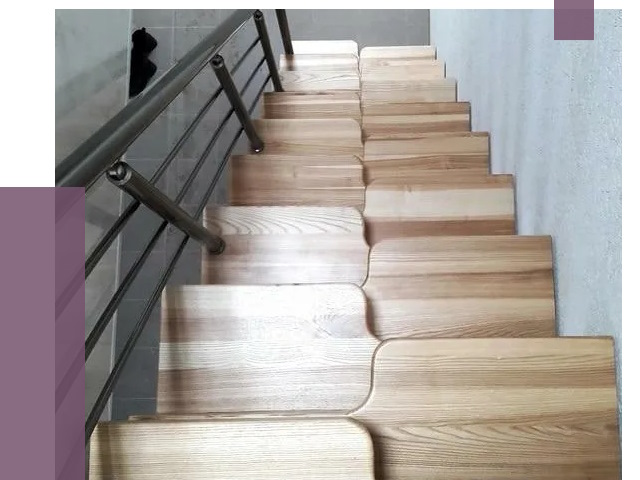 Лестницы гусиный шаг в Касимах от 13864 руб. под ключ | ПРОЛЁТ-Ксм