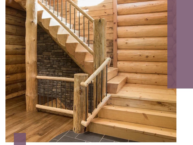 Лестницы в баню под заказ и профессиональный монтаж в Касимах