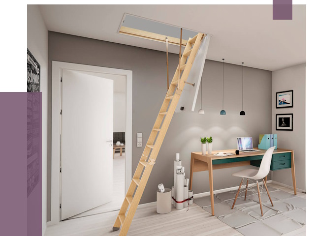 Чердачные лестницы в Касимах — от 15495 руб. | ПРОЛЁТ-Ксм