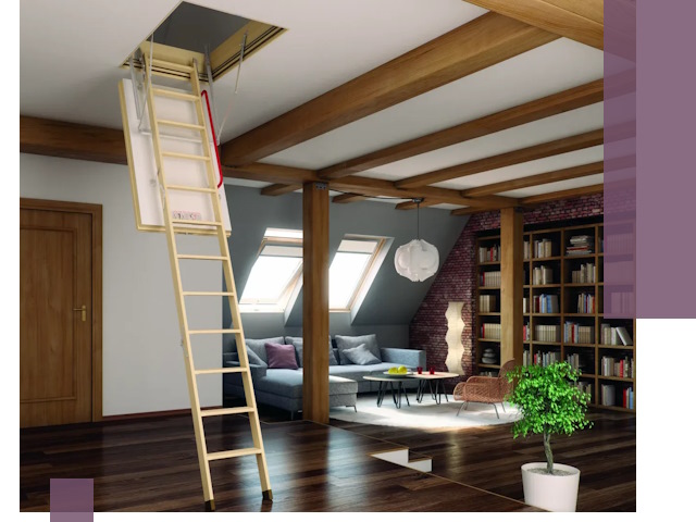 Чердачные лестницы под ключ в Касимах: изготовление и монтаж