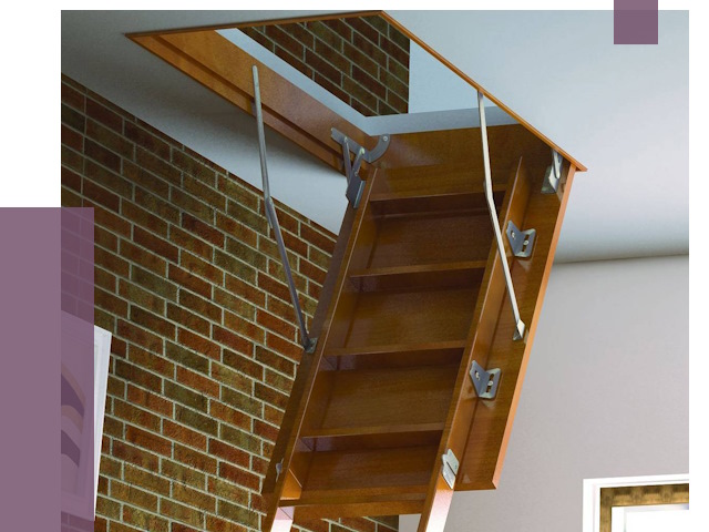 Установка чердачной лестницы в Касимах от 8319 руб. | ПРОЛЁТ-Ксм