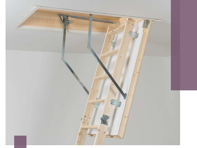 Установка чердачной лестницы под ключ в Касимах