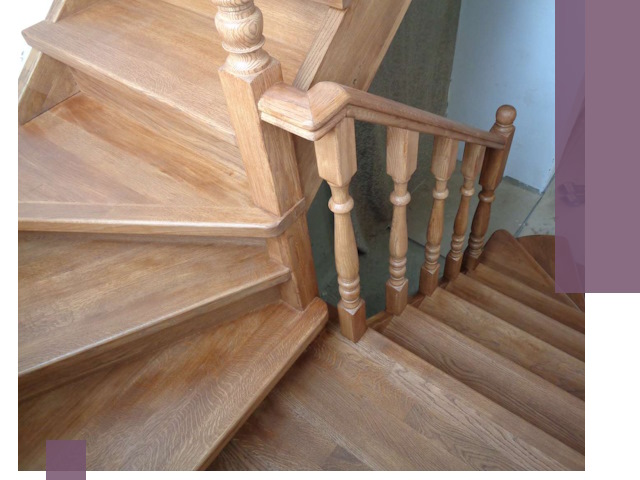 Дубовые лестницы под ключ в Касимах: изготовление и монтаж