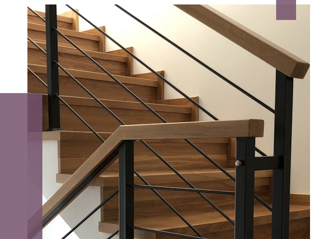 Обшивка металлической лестницы деревом в Касимах от 4621 руб.