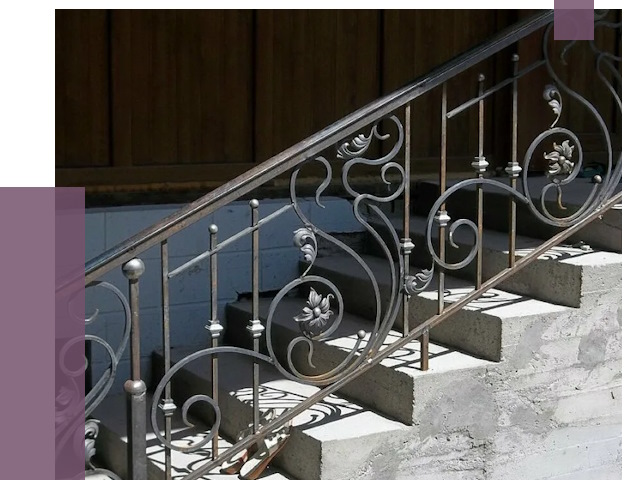 Кованые перила в Касимах от 9243 руб. под ключ — качество от ПРОЛЁТ-Ксм