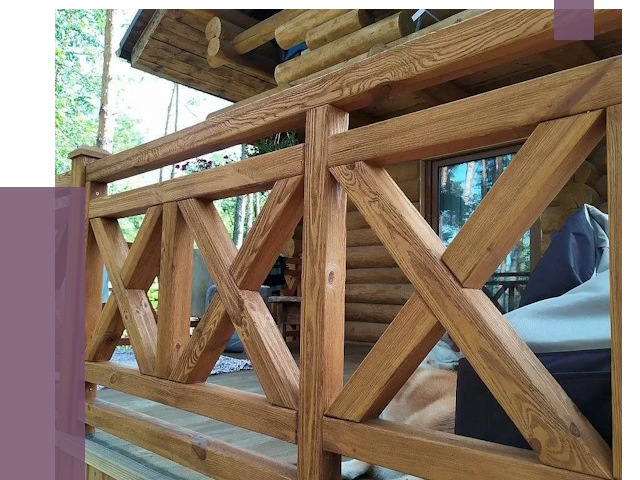 Деревянные перила под ключ в Касимах от 8156 руб. 