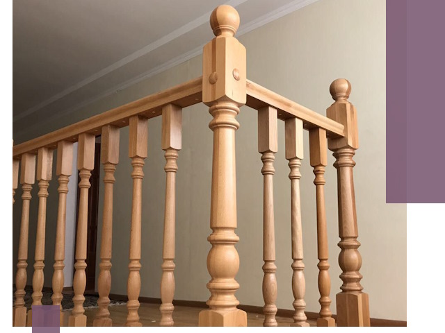 Деревянные перила на заказ в Касимах: монтаж и изготовление