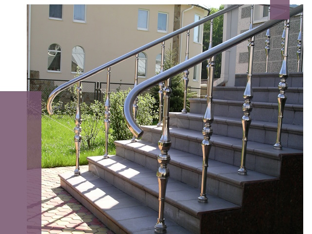 Перила для крыльца в Касимах от 11418 руб. — монтаж ПРОЛЁТ-Ксм