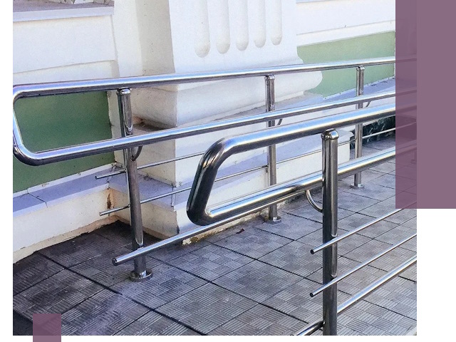 Ограждения пандусов из металла и нержавейки в Касимах