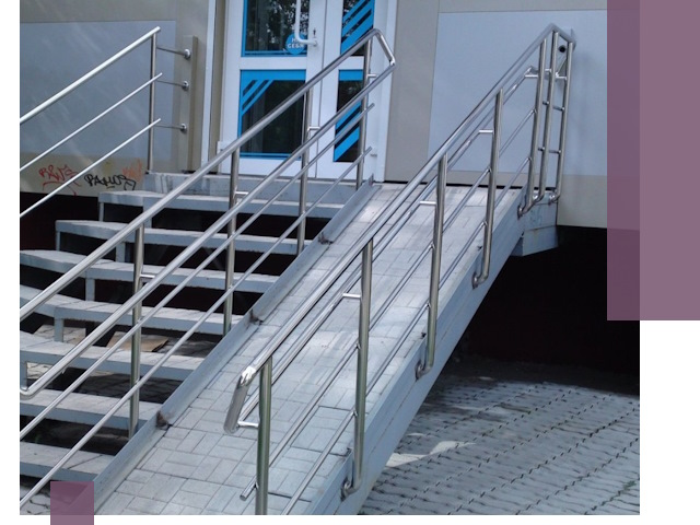 Пандус на крыльцо под ключ в Касимах: монтаж и изготовление