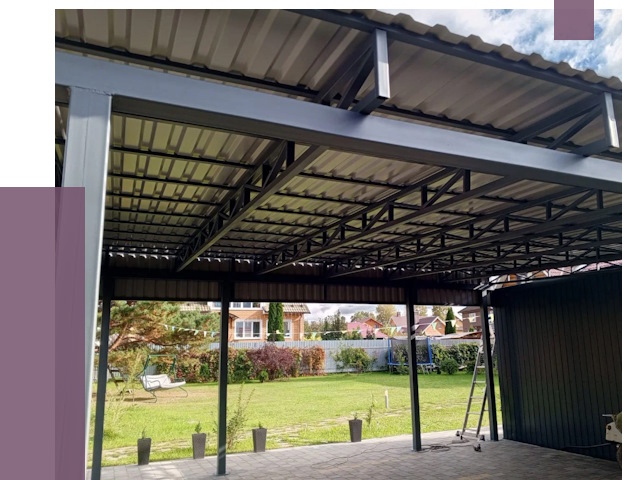 Монтаж навесов в Касимах от 7829 руб. — установка навеса | ПРОЛЁТ-Ксм