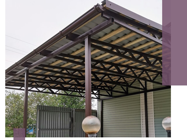 Навесы под ключ в Касимах: изготовление, монтаж и гарантия