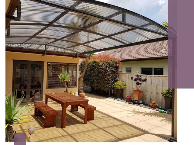 Навесы во двор под ключ в Касимах — изготовление и монтаж