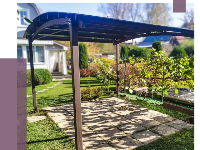 Навесы для дачи в Касимах от 13538 руб. под ключ — ПРОЛЁТ-Ксм