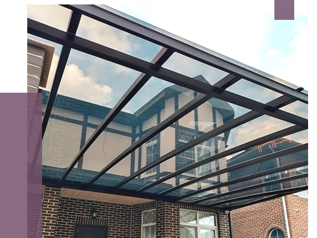 Навесы из поликарбоната в Касимах от 9156 руб. под ключ — ПРОЛЁТ-Ксм