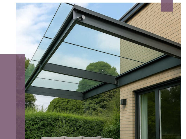 Стеклянные навесы и козырьки в Касимах от 13049 руб.