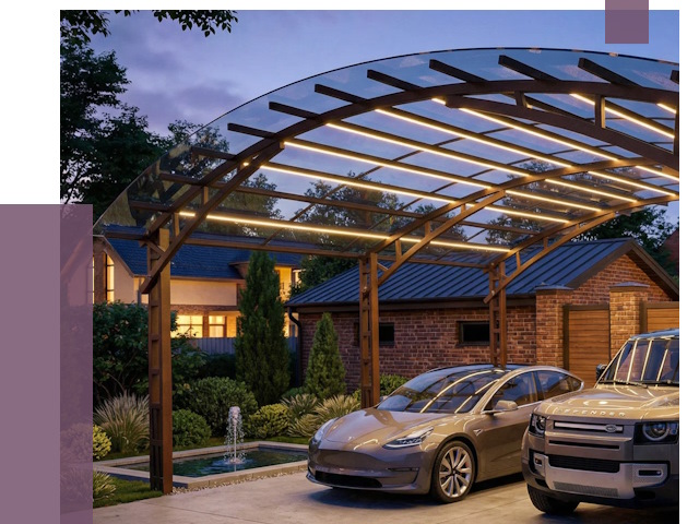 Металлические навесы в Касимах от 13484 руб. под ключ — ПРОЛЁТ-Ксм