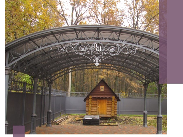 Кованые навесы премиум-класса под заказ в Касимах