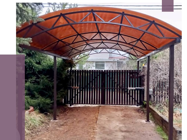 Арочные навесы в Касимах от 13538 руб. — изготовление и монтаж | ПРОЛЁТ-Ксм