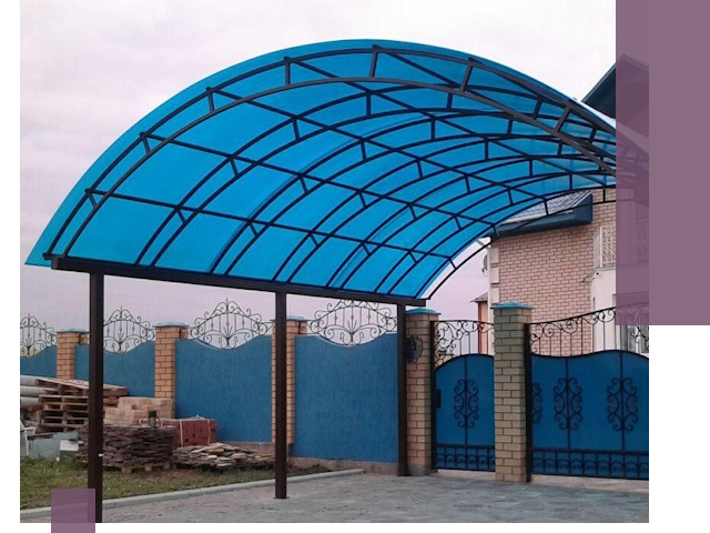 Арочные навесы под ключ в Касимах — изготовление и монтаж