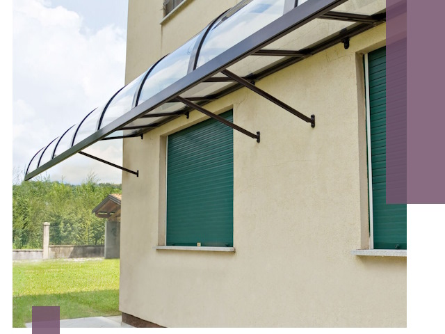 Козырьки над окнами в Касимах — изготовление и монтаж по выгоде