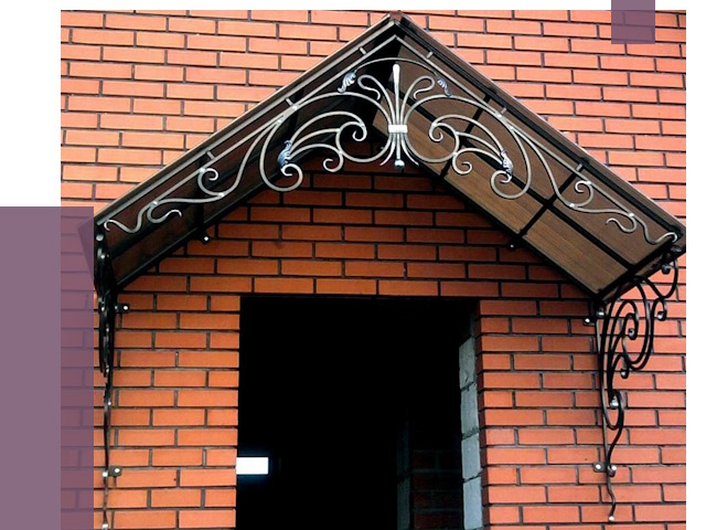 Металлические козырьки в Касимах от 11363 руб. 