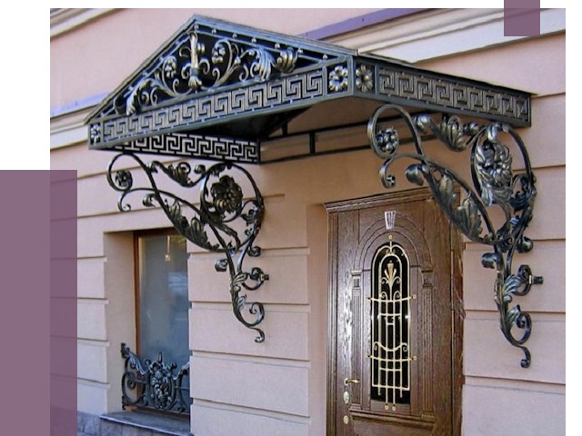 Кованые козырьки в Касимах под ключ от 13538 руб. — ПРОЛЁТ