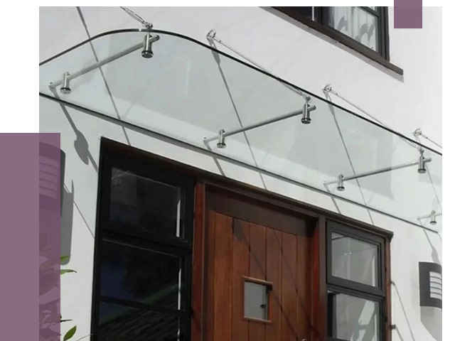 Стеклянные козырьки в Касимах от 20117 руб. | ПРОЛЁТ-Ксм