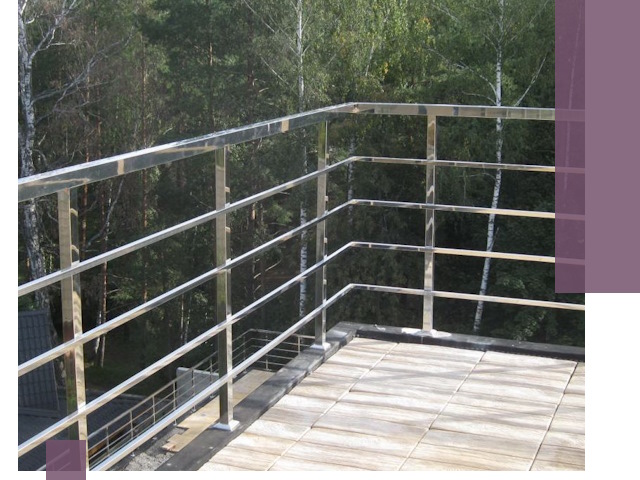 Парапеты из нержавеющей стали в Касимах — изготовление и монтаж