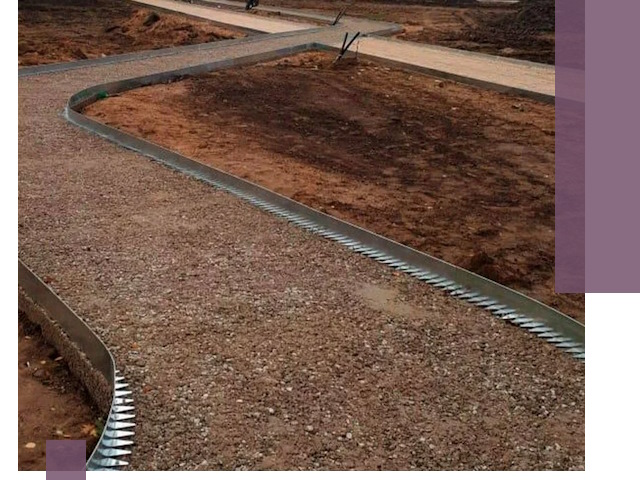 Металлические бордюры под ключ в Касимах — изготовление и монтаж