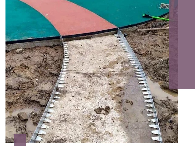 Металлические бордюры для дорожек в Касимах — монтаж и изготовление