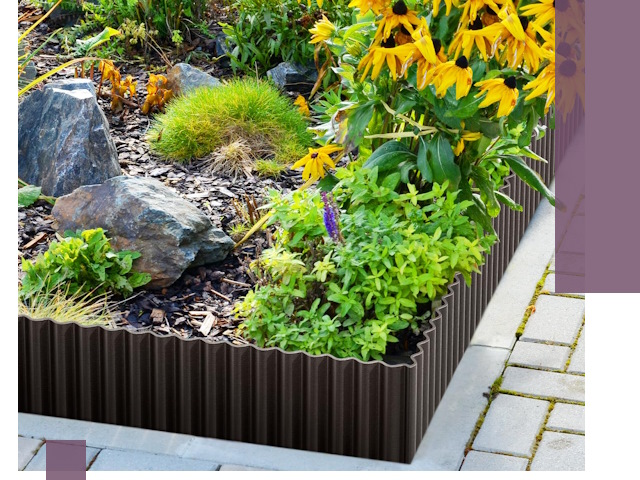 Металлические бордюры для клумб в Касимах — производство и монтаж