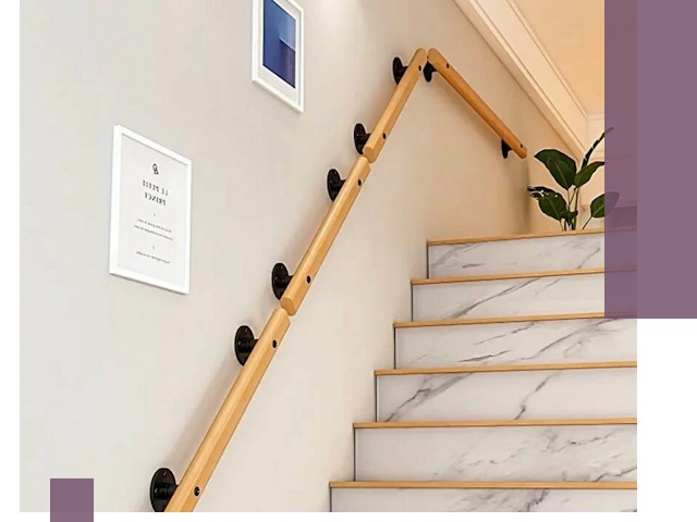 Поручни металлические и деревянные под ключ в Касимах